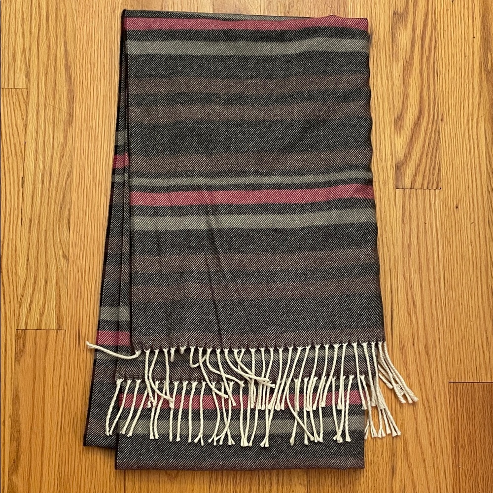 GAP Striped Scarf in Pink and Brown